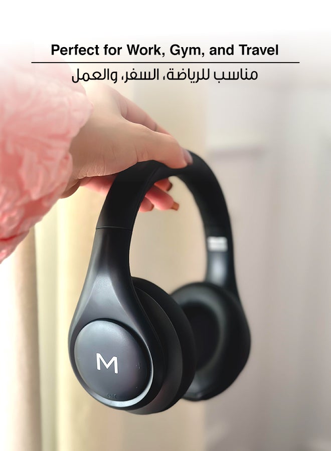 مايسترو سماعة رأس بلوتوث لاسلكية – سماعة رأس لاسلكية كلاود، تقنية بلوتوث 5.3، اتصال ثابت، وسائد أذن فائقة النعومة، بطارية تدوم طوال اليوم، تصميم خفيف وأنيق، سماعة رأس لأجهزة آيفون 14/15/16/17، سامسونج، جالكسي، هواوي و أكثر، كمبيوتر، تابلت، وتعمل أيضا مع مُختلف المنصات، iOS & أندرويد - Image 4